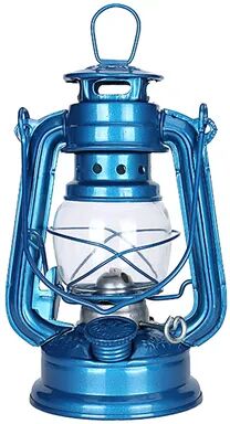 Perfect Picks Market Vintage Kerosene Lantern Retro Metal Camping Oil Lantern For Outdoor Decor & Emergency Lighting blue