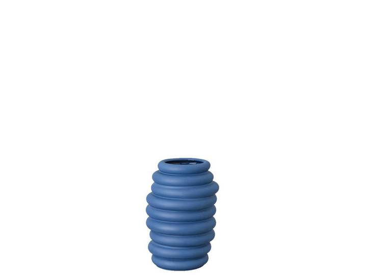 Rosenthal Vase Hop - Midnight, Pastellblau, Keramik, 14.2 cm, Dekoration, Vasen, Keramikvasen