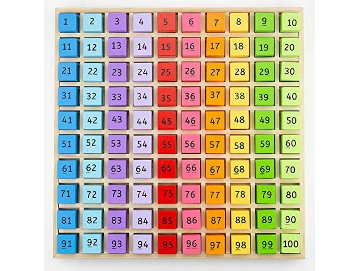 Bigjigs Toys Wooden Number Tray - Educational Counting Board