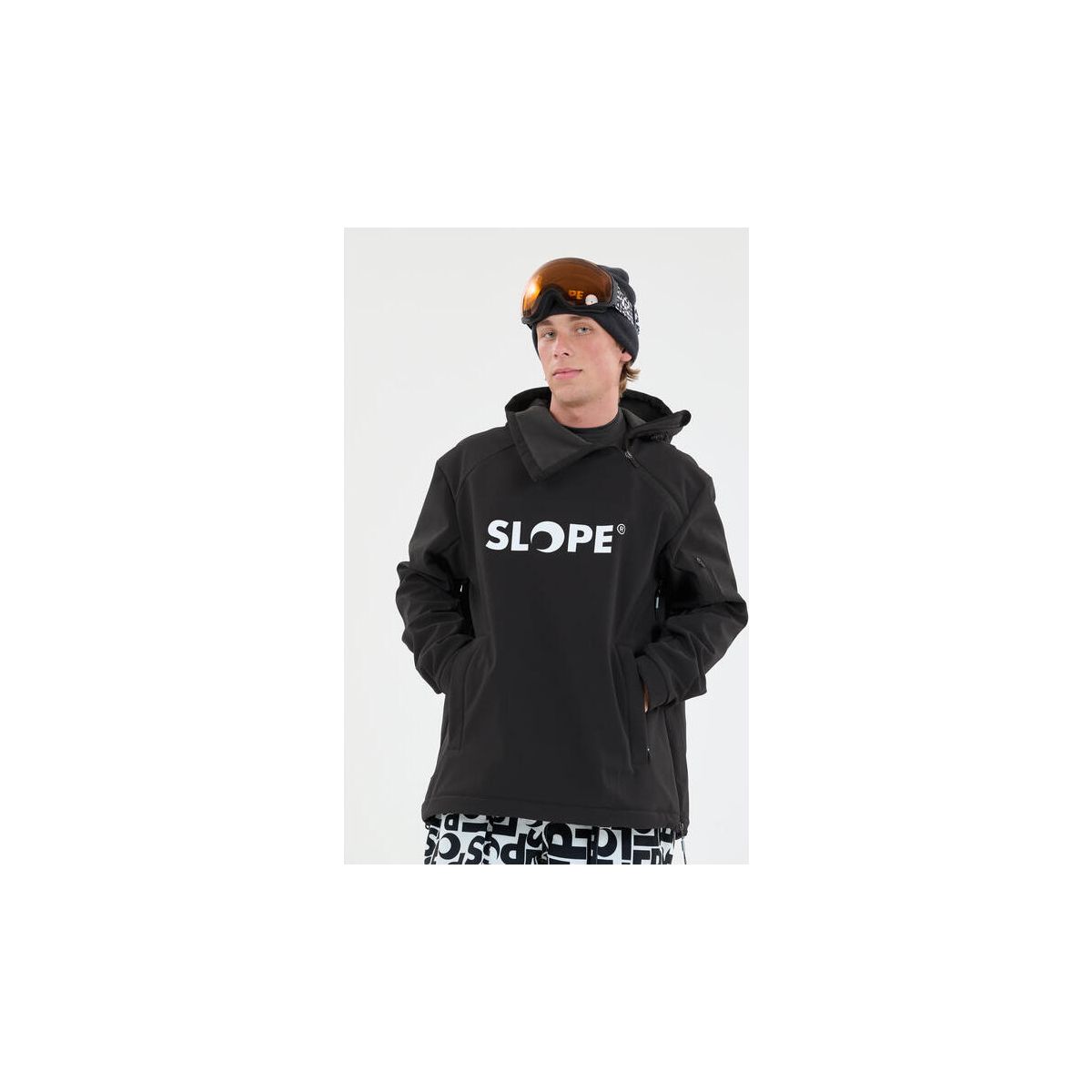 Slope Fletcher M Softshell Hoodie W-pro 8000 black (1001) S SL253551-1001-S