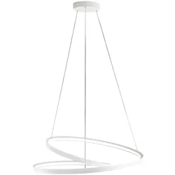 70-W-LED-Pendelleuchte, Mattweiß, Serie 6618, Metall- und Aluminiumrahmen, verstellbar, modernes Design, CCT-Technologie – Perenz