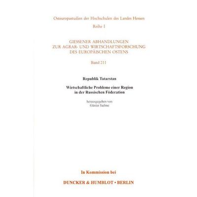 Republik Tatarstan., Taschenbuch von , Duncker & Humblot, 978-3-428-08448-7