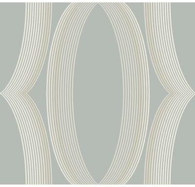 Candice Olson Progression Ogee Light Blue Wallpaper