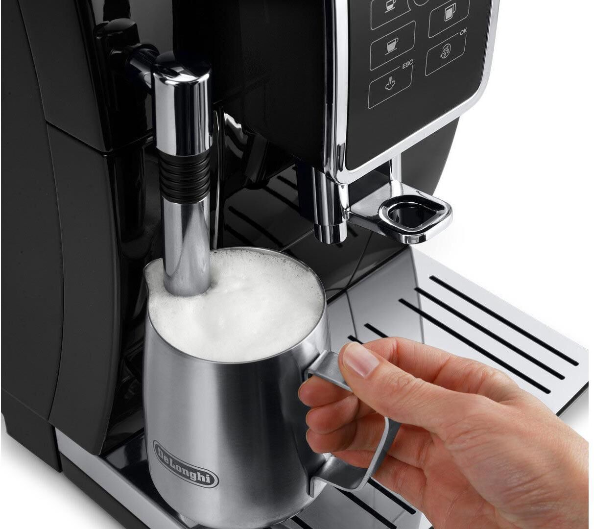 DeLonghi Kaffeevollautomat "ECAM 35", Energieeffizienz: A, schwarz, B:23,6cm H:34,8cm T:42,9cm, Kaffeevollautomaten, Kaffeevollautomat schwarz Einheitsgröße