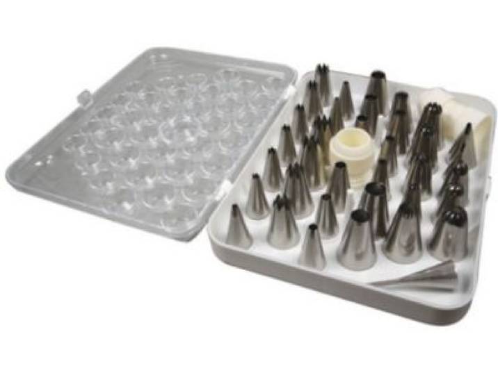 De Buyer - Douille À Pâtisserie Coffrets Inox Et Adaptateurs 2114.10
