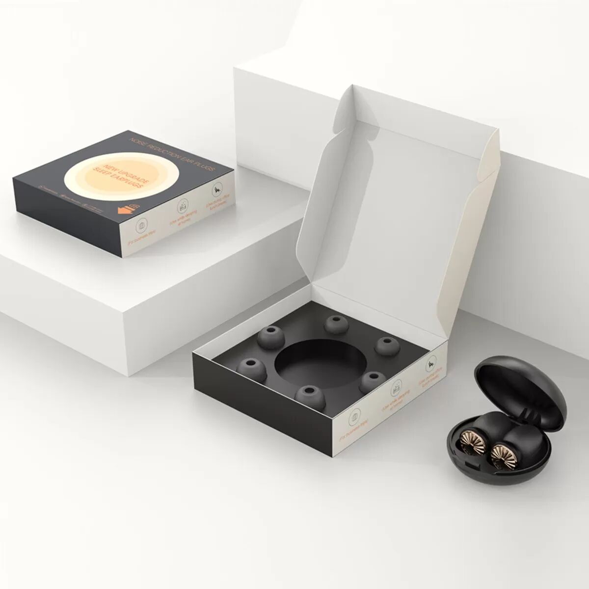 INF High-Fidelity Geräuschunterdrückungs-Ohrstöpsel - Small Carrot Edition (Premium) Schwarzes Gold