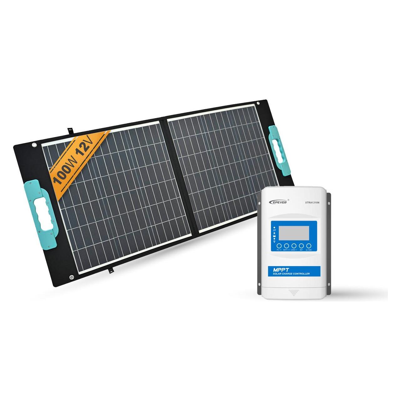 Enjoy solar Faltbares Solarmodul Gaia - 100W/12V Set (100 W, 3.40 kg) (34583344)