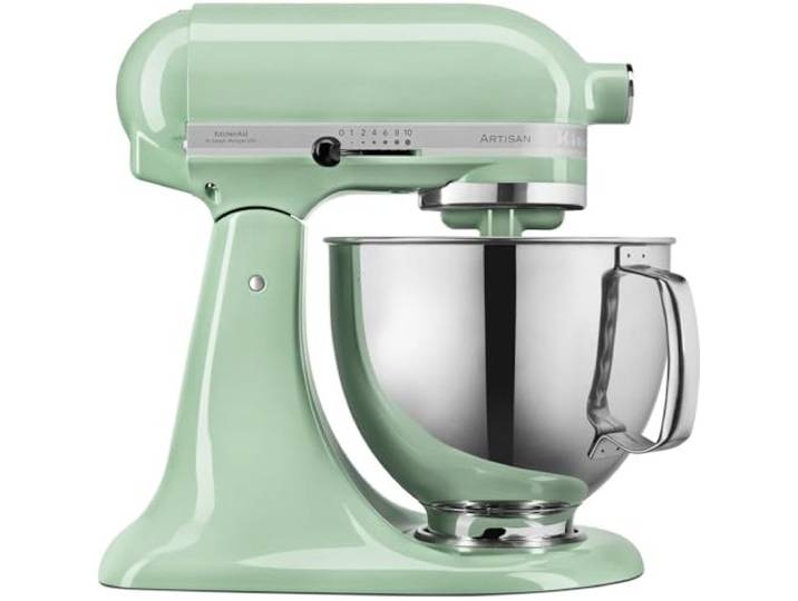 KitchenAid Artisan Küchenmaschine 4,7L Pistazie Knetet Brotteig, rührt Kuchen und schlägt Sahne; ikonisches Design mit langlebigem Zinkdruckguss-Gehäuse für Generationen