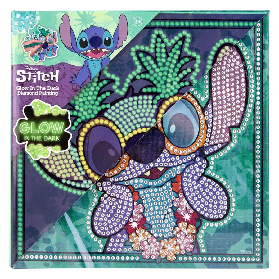 Canenco Stitch Diamond Painting Leinwand, im Dunkeln leuchtend, 19 x 19 cm (71815112)