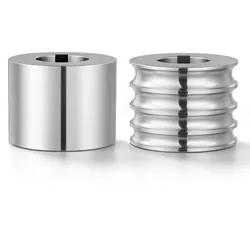 VEVOR Ersatzteile für Schmuckwalzwerk 1 Halbrundwalze 1 Flachwalze 4 Größen, Zubehör für Schmuck-DIY-Werkzeuge, Hochwertiger Legierter Stahl, zum Pressen von Duktilen Metallen wie Gold Silber Kupfer