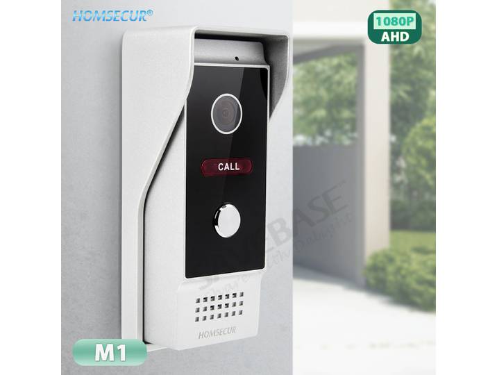 Caméra de sonnette M1 HD à 4 fils, montage en surface, 120 ° Angle de vue UNIQUEMENT pour l'interphone vidéo HOMSECUR 1080P, système de sécurité domestique