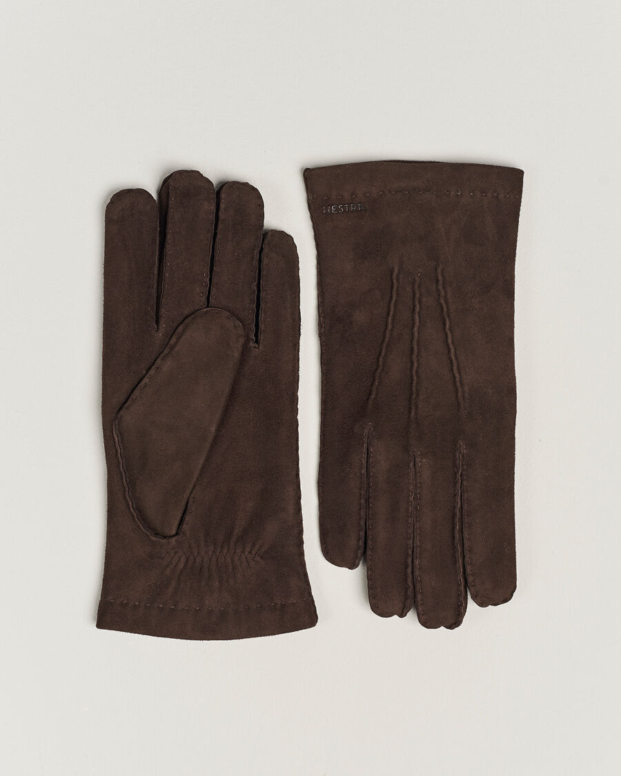 Hestra Arthur Wool Lined Suede Glove Espresso men 9,5 Brun