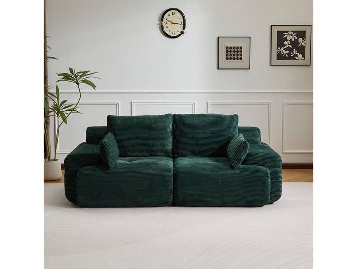 WHEELYOU Sofa 2-Sitzer Sofa für Wohnzimmer, modulare Gestaltung & Komfort, Hochwertiger Cordstoff für weichen, langlebigen Komfort
