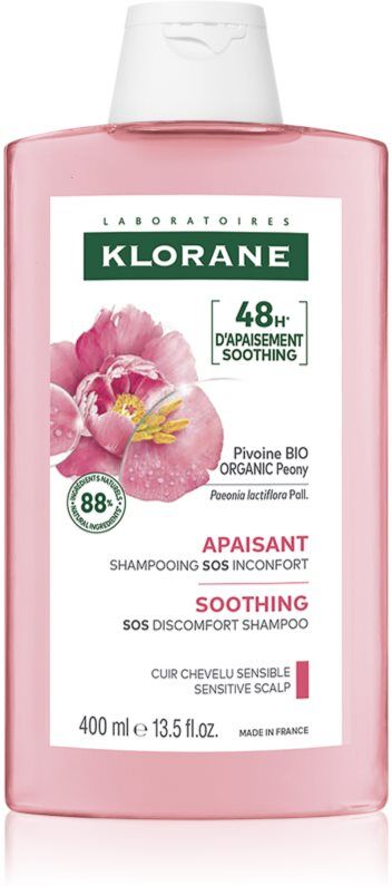 Klorane Peony Soothing Sensitive Hair Scalp Shampoo Shampoo für empfindliche Kopfhaut 400 ml