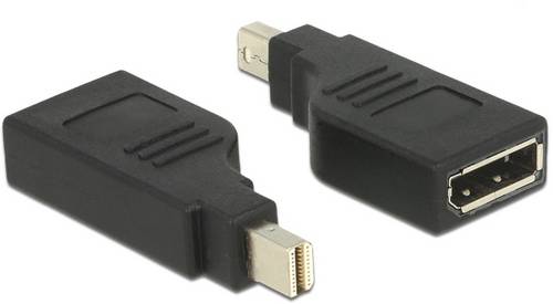 Delock 65626 DisplayPort Adapter [1x Mini-DisplayPort Stecker - 1x DisplayPort Buchse] Schwarz