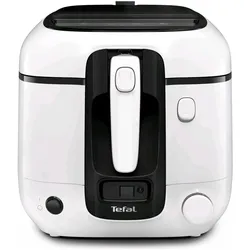 Tefal Super Uno 1.5 kg (FR3140), Weiss, Fritteuse, Schwarz, Weiss