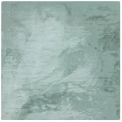 benuta Nest - Kunstfell-Teppich Dave Mint 200x200 cm