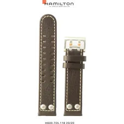 Hamilton - Khaki Field Auto Band-set Leder-braun-20/20 H690.705.118 - braun