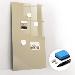 MAGNETTAFEL 60x120 Beige schwarzer Marker