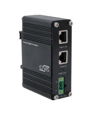 Exsys Industrie Ethernt PoE++ Splitter 802.3at 12VDC/36W 10/100/1000Mbps 1.000 Mbps Power over Ethernet (EX-60326)