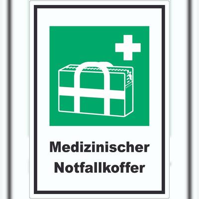 HB-Druck Medizinischer Notfallkoffer Aufkleber A8 (52x74mm)