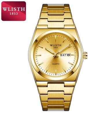Youfap Market Business Luxury Men Watch, Waterproof Stainless Steel Watch For Man, Fashion Casual Quartz Watches gold