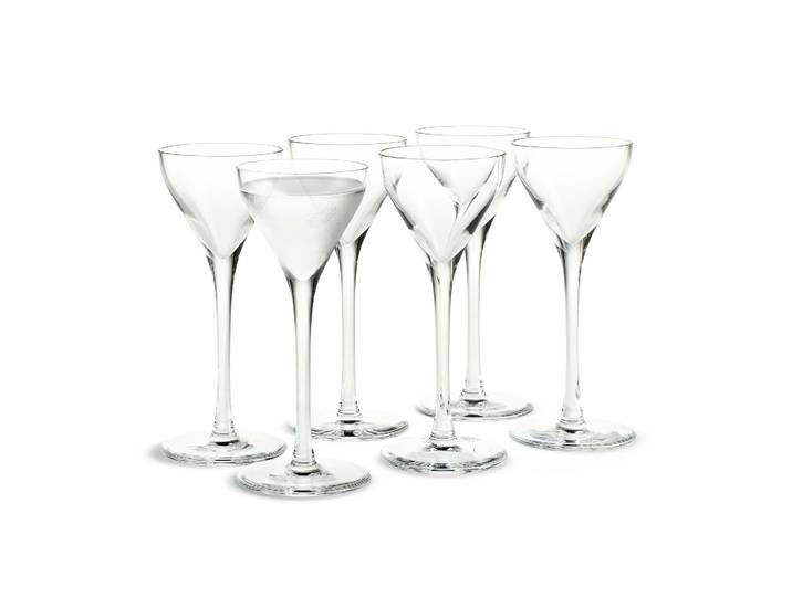 Holmegaard Verre à schnaps Cabernet 4,5 cl, lot de 6 Transparent