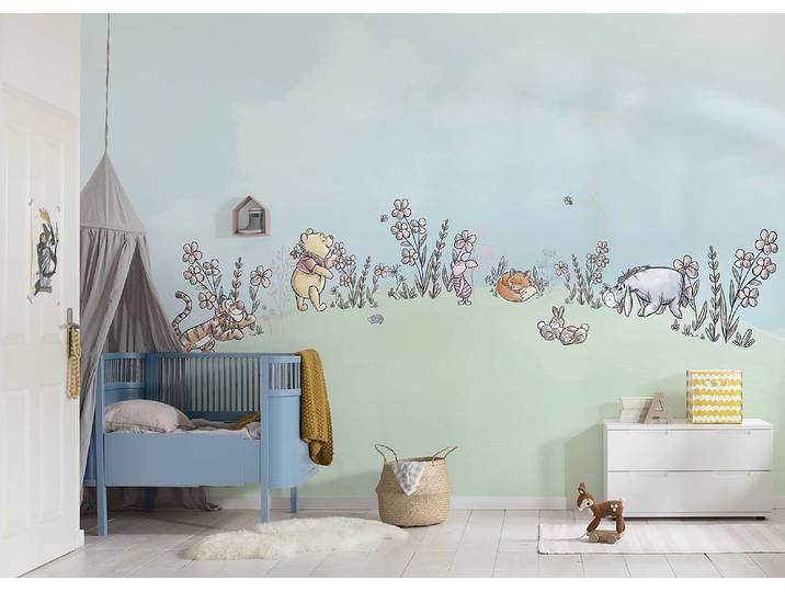 Papier peint intissé Winnie the Pooh 400 x 250 x 0cm Multicolore