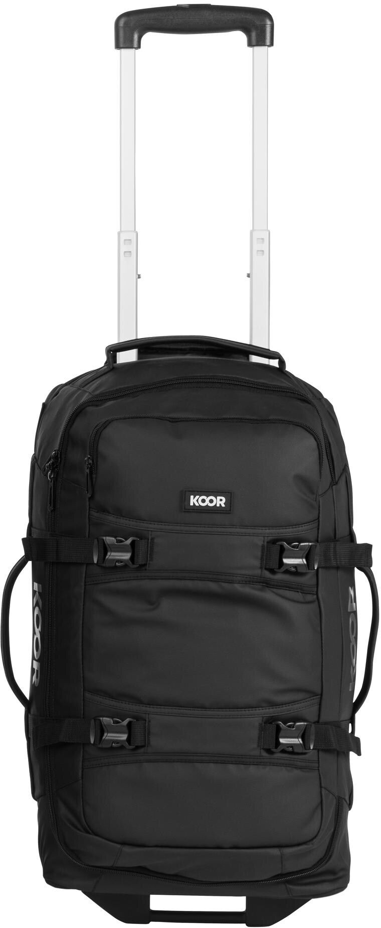 Koffer KOOR "Jiibs", Damen, Gr. 50 l, schwarz, Polyester, Koffer Koffer schwarz 50 l