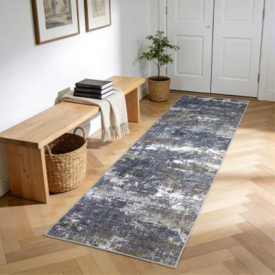 Garvee Washable Modern Abstract Living Room Bedroom Area Rug