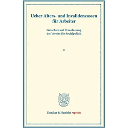 Ueber Alters- und Invalidencassen für Arbeiter., Fachbücher