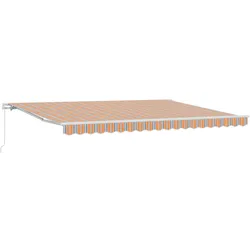 vidaXL manuelle einziehbare Markise Multicolor Streifen 450x350 cm