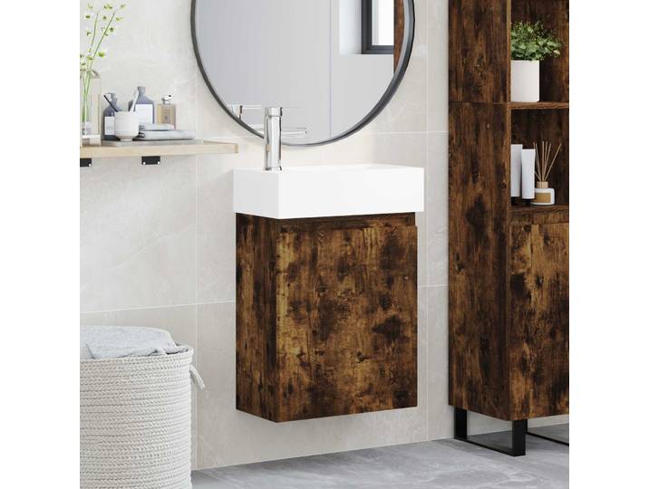 vidaXL Badezimmer Waschtischunterschrank mit Wasserhahn