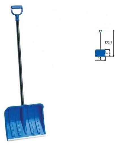 Sex and Mischief S&M 544019 Hybride sneeuwschuiver, blauw, met 46 cm breed blad en composiet handvat