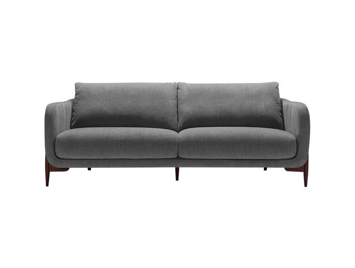 Sofa Leya Cordstoff (Polyester 48 Prozent Acryl 35 Prozent Wolle 9 Prozent Viscose 8 Prozent) anthrazit B 218 T 92 cm - Material: Cordstoff (Polyester