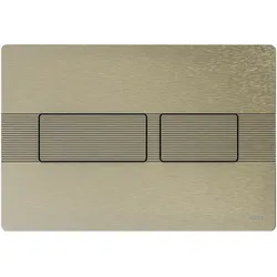 Tece solid WC-Betätigungsplatte, Nickel gebürstet mit Linienstruktur, 9240437 9240437