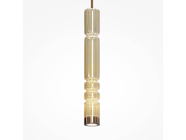 Suspension LED Ordo - Type B 8 x 384 x 8cm Doré/Doré Métal mixte LED Module LED