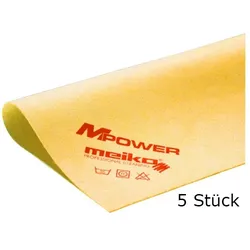 Microfasertuch Meiko MPower gelb 40x40 cm - Waschbecken 5er Pack, zur streifen- und fusselfreie Reinigung