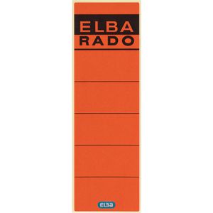 Elba Rückenschilder 100420950 rado, rot, 59 x 190mm, selbstklebend, 10 Stück