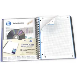 Oxford, Heft + Block, European Book (A4, Kariert, Harter Einband)