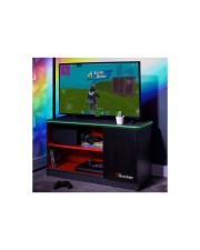 XRocker Gaming Kommode LED Schublade/2 Regale/grau-rot (2022027)