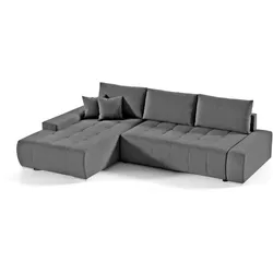ECKSOFA Draco L dunkelgrau links
