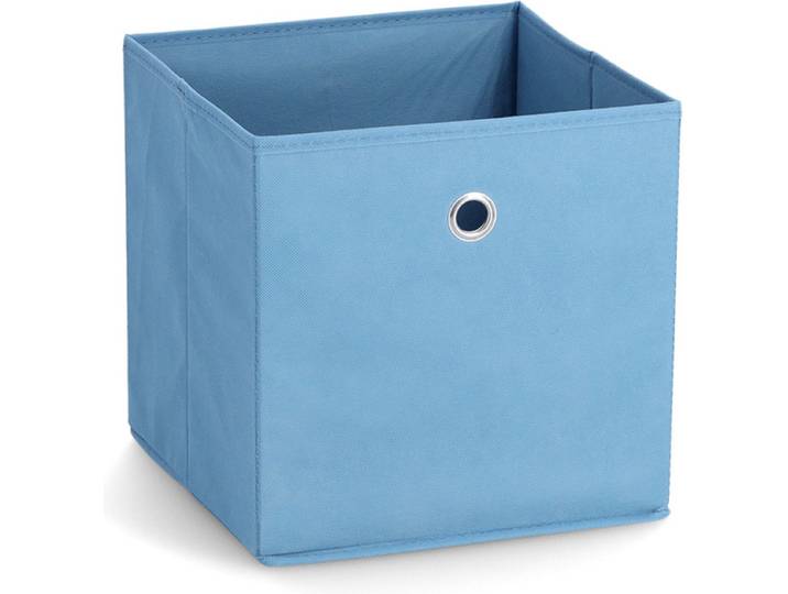 Zeller opbergmand/kastmand - 22 liter - blauw - 28 x 28 x 28 cm