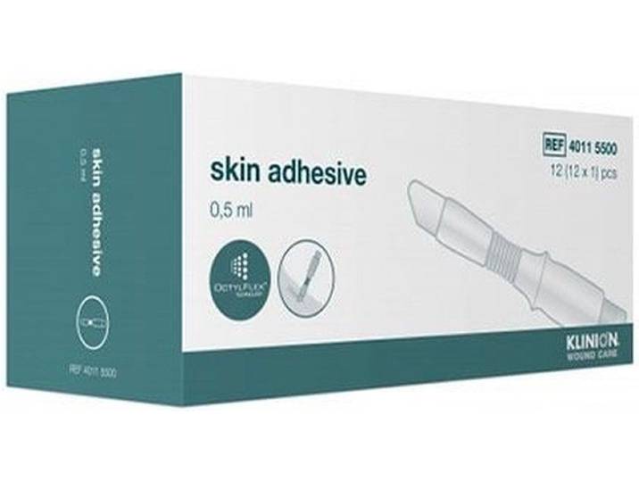 Klinion Skin Adhesive Huidlijm 0,5 ml – Steriele Wondlijm met Applicator 12 stuks omdoos