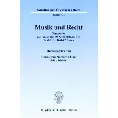 Musik und Recht. -