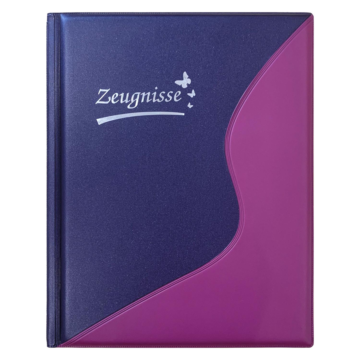 Idena Zeugnismappe A4 12 Hüllen violett (A4, 1x) (20102)
