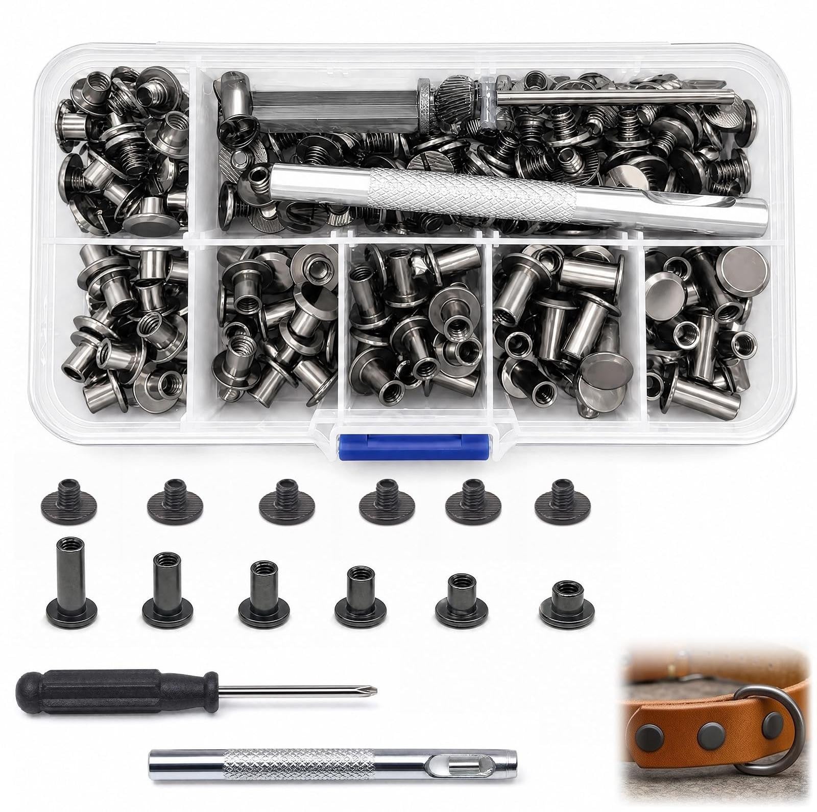 Chicago Schroeven Assortiment voor Leerbewerking