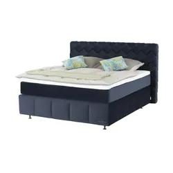 Jette Home Boxspringbett   ¦ blau ¦ Maße (cm): B: 222 H: 123