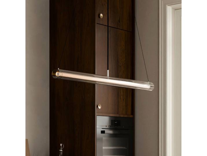 Suspension LED Frame, Ø 6 cm, chrome - 101 Copenhagen - Salon / séjour - Design - Aluminium - À ampoule unique