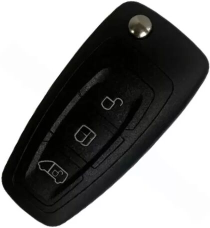 INF 3-Tasten (MPV-Taste) Flachschlüssel Auto Schlüssel Ersatzgehäuse kompatibel mit Ford